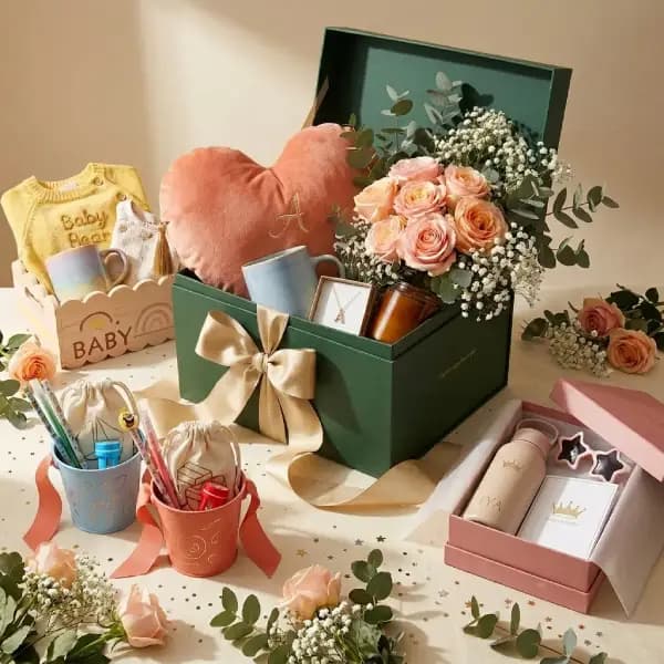 Curated gift hamper with premium packaging by Dispatching Joy, Bangalore